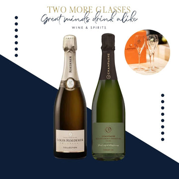 6 Louis Roederer Collection 244 Brut x 6 Allouchery Perseval Champagne 1er Cru La Reserve Brut with 2 flute set (12x75cl)