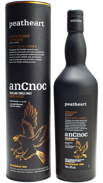 AnCnoc Peatheart Single Malt (1x70cl)