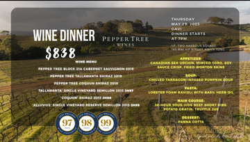 【Pepper Tree】Wine Dinner at Gavi with David Hewit (May 29rd 2025)