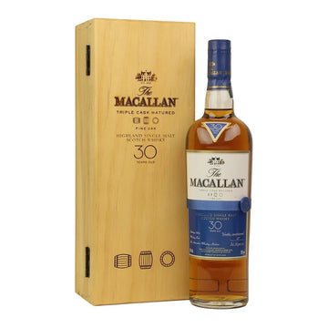 The Macallan Fine Oak 30 Years Old Single Malt Scotch Whisky 2017 with Wooden Box (1x70cl)