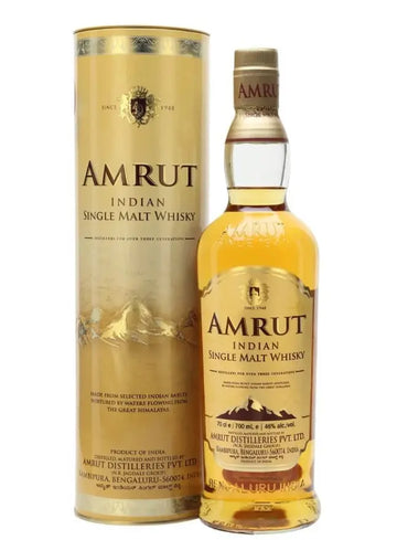 Amrut Single Malt 46% (1x70cl) - TwoMoreGlasses.com