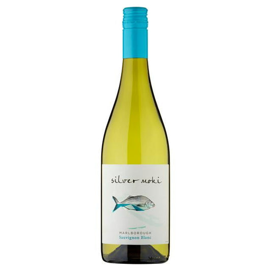 Silver Moki Sauvignon Blanc, Marlborough (SC) 2021 (1x75cl) - TwoMoreGlasses.com