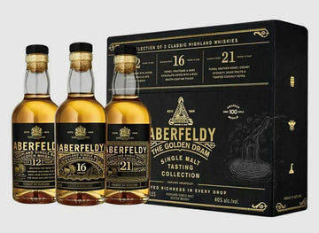 Aberfeldy The Golden Dram Single Malt Tasting Collection (3x20cl) - TwoMoreGlasses.com