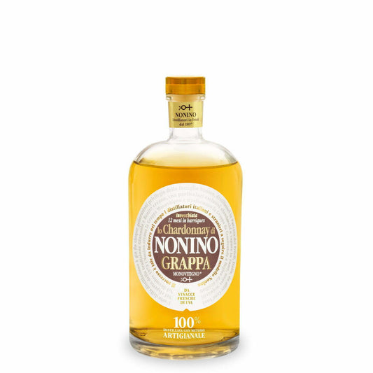 Nonino Grappa Lo Chardonnay Aged 12 months in Barriques (1x70cl) - TwoMoreGlasses.com
