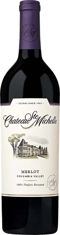 Chateau Ste. Michelle Merlot 2018 (1x75cl) - TwoMoreGlasses.com