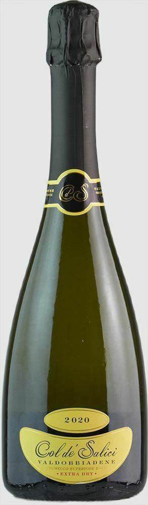 Col de Salici Prosecco di Valdobbiadene DOCG Spumante Extra Dry 2020 (1x75cl) - TwoMoreGlasses.com