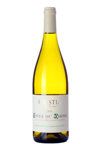 Cristia Collection, Cotes du Rhone Blanc 2021 (1x75cl) - TwoMoreGlasses.com