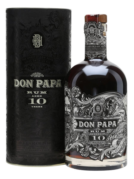 Don Papa 10 Year Old Rum (1x70cl) - TwoMoreGlasses.com