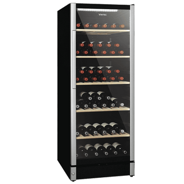 Vintec Allure Series Single or Multi Temperature Zone Wine Cabinet VWM122SAA-X (90 Bottles) - TwoMoreGlasses.com