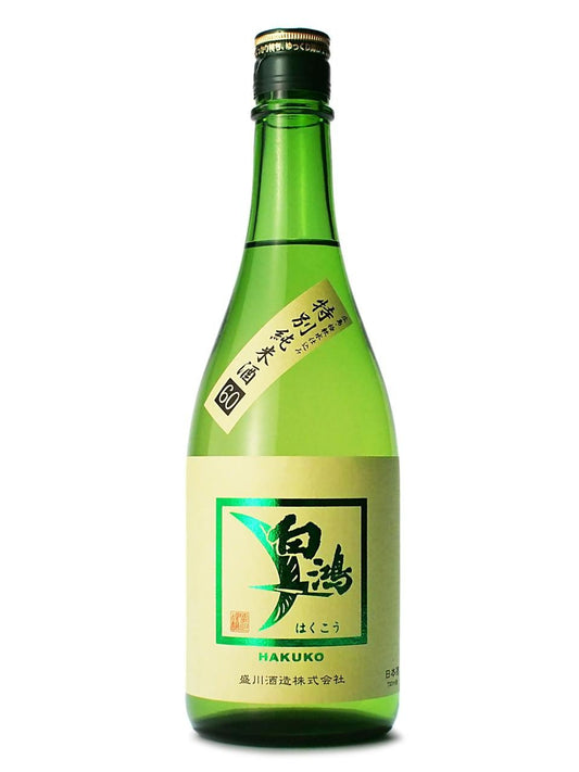 Hakuko Tokubetsu Junmai Green Label ?? ???? ? (1x30cl) - TwoMoreGlasses.com