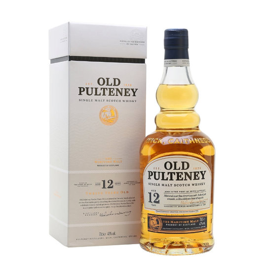 Old Pulteney 12YO Single Malt (1x70cl) - TwoMoreGlasses.com