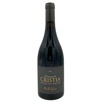 Domaine de Cristia, Cotes du Rhone, Vieilles Vignes 2021 (1x75cl) - TwoMoreGlasses.com