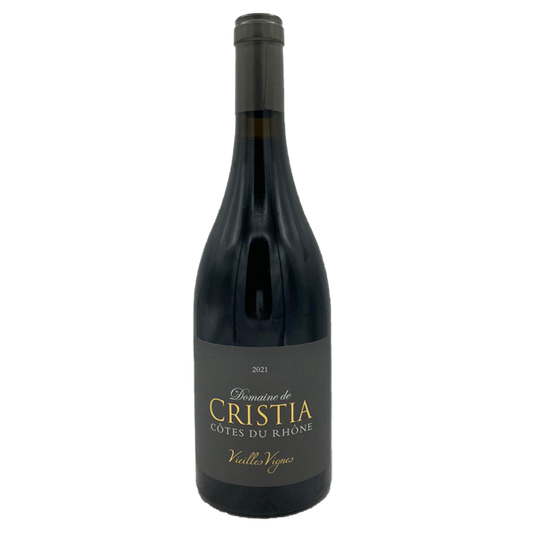 Domaine de Cristia, Cotes du Rhone, Vieilles Vignes 2021 (1x75cl) - TwoMoreGlasses.com