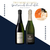 3 Champagne Charles Le Bel 1818 Brut NV x 3 Champagne Chassenay D'Arce Cuvee Premiere Brut with 2 champagne fluet set (6x75cl) TwoMoreGlasses.com- Two More Glasses