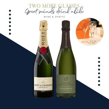 6 Moet & Chandon Imperial Brut NV x 6 Allouchery Perseval Champagne 1er Cru La Reserve Brut with 2 flute set (12x75cl)