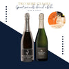 3 Billecart Salmon Brut Reserve Champagne NV x 3 Champagne Chassenay D'Arce Cuvee Premiere Brut with 2 champagne fluet set (6x75cl) TwoMoreGlasses.com- Two More Glasses