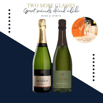 6 Henriot Brut Souverain NV x 6 Allouchery Perseval Champagne 1er Cru La Reserve Brut with 2 Flute Set (12x75cl)