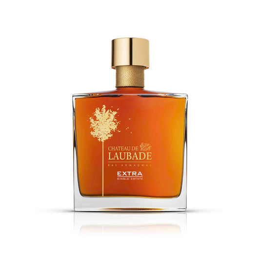 Chateau de Laubade Bas Armagnac "Extra" Carafe 40% (1x70cl) TwoMoreGlasses.com- Two More Glasses