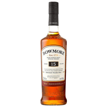 Bowmore 15 Year Old 43% (1x70cl) TwoMoreGlasses.com- Two More Glasses