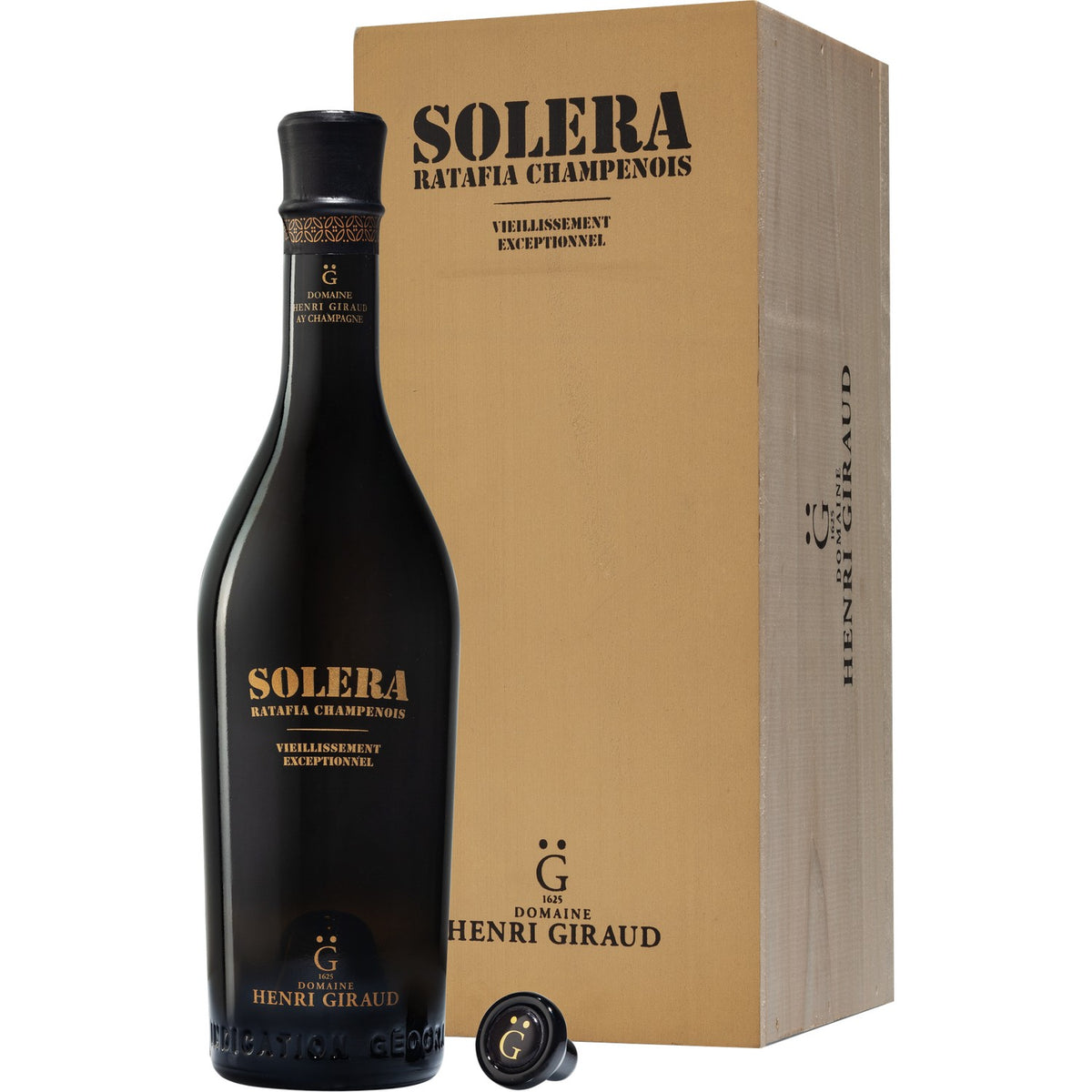 Henri Giraud Ratafia Champenois VE Vieillissement Exceptionnel with wooden box