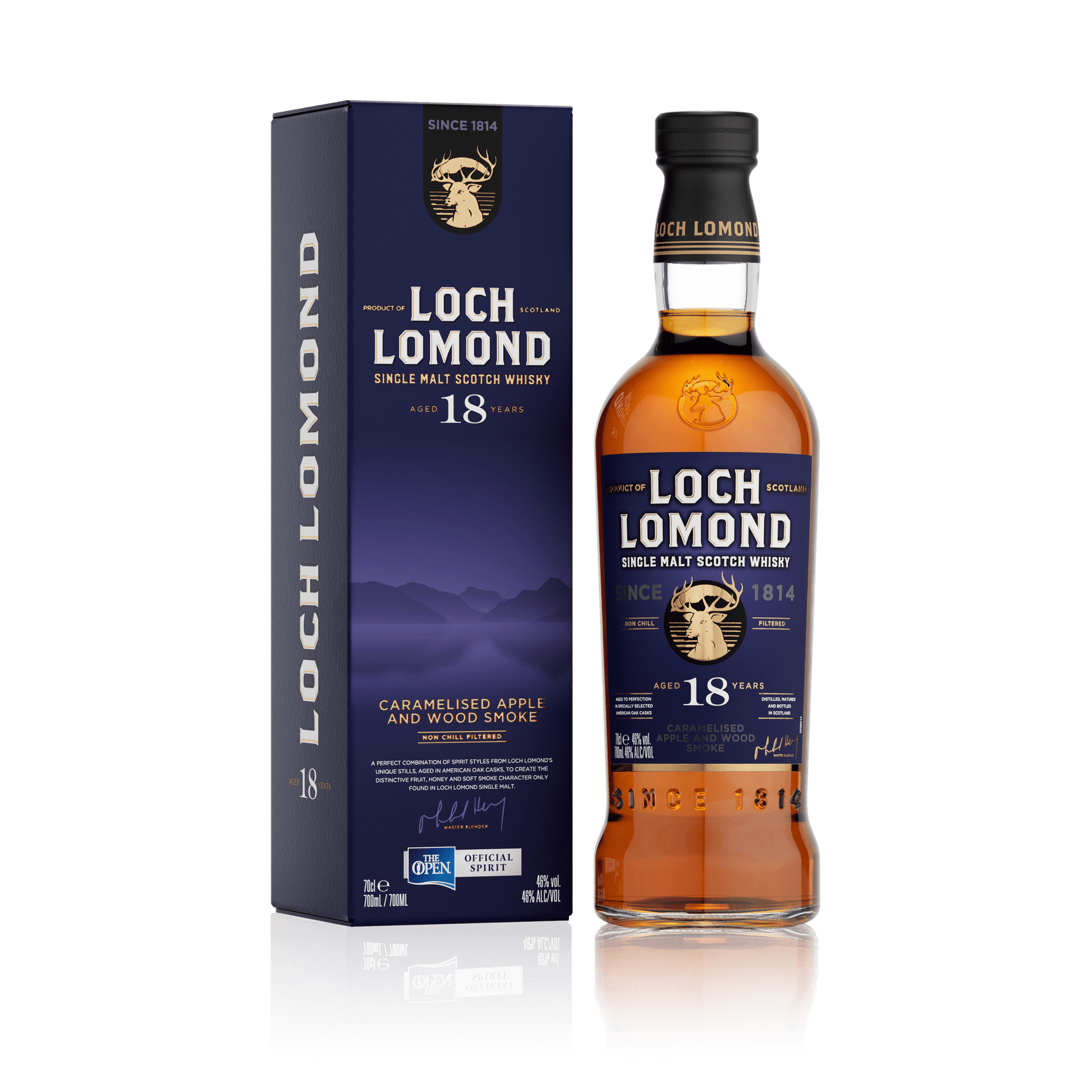 Loch Lomond 18 Year Old 46% (1x70cl) TwoMoreGlasses.com- Two More Glasses