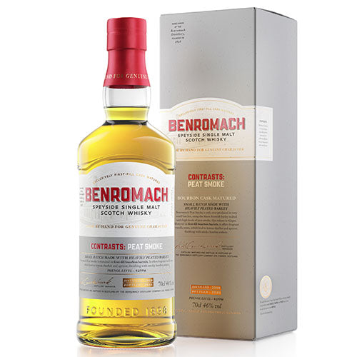 Benromach Peat Smoke 46% 2009 (bottled in 2020) (1x70cl) TwoMoreGlasses.com- Two More Glasses