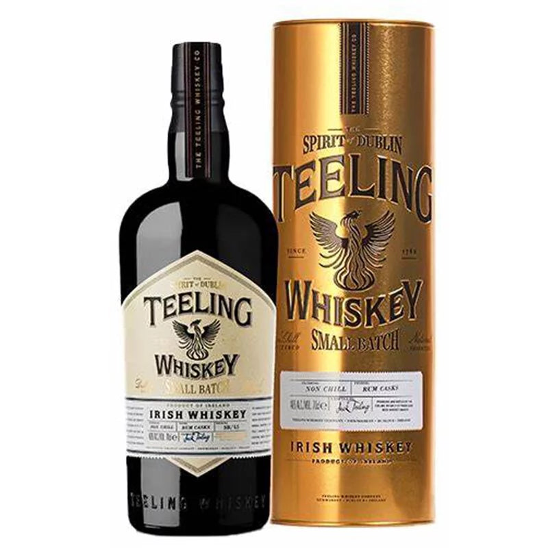 Teeling Small Batch Irish Whiskey (Gold Tin) NV (1x70cl) TwoMoreGlasses.com- Two More Glasses