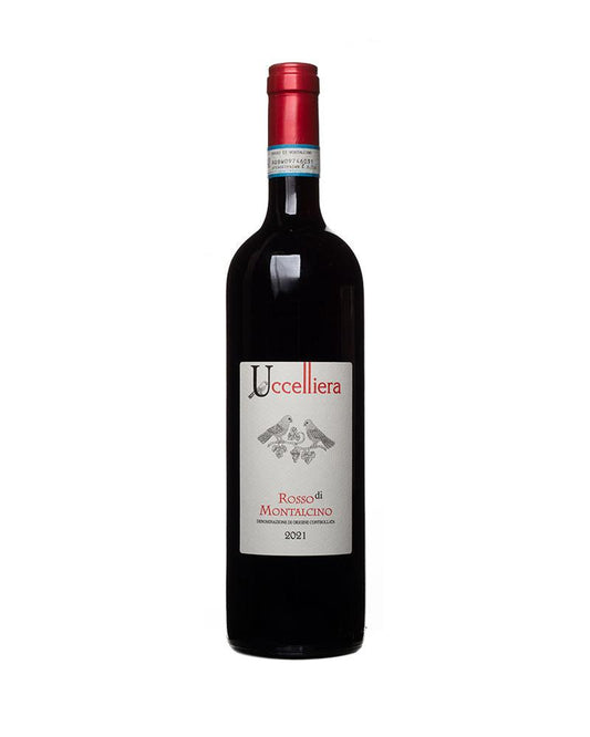 UCCELLIERA, Rosso di Montalcino 2021 (1x75cl) TwoMoreGlasses.com- Two More Glasses