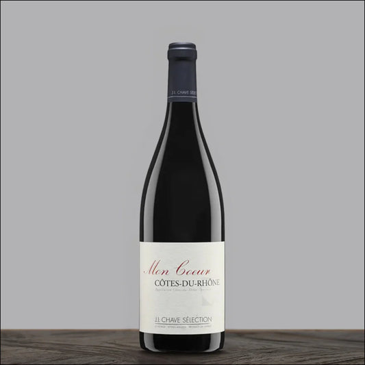 J.L. Chave Selection Cotes du Rhone Rouge Mon Coeur 2022 (6x75cl) TwoMoreGlasses.com- Two More Glasses