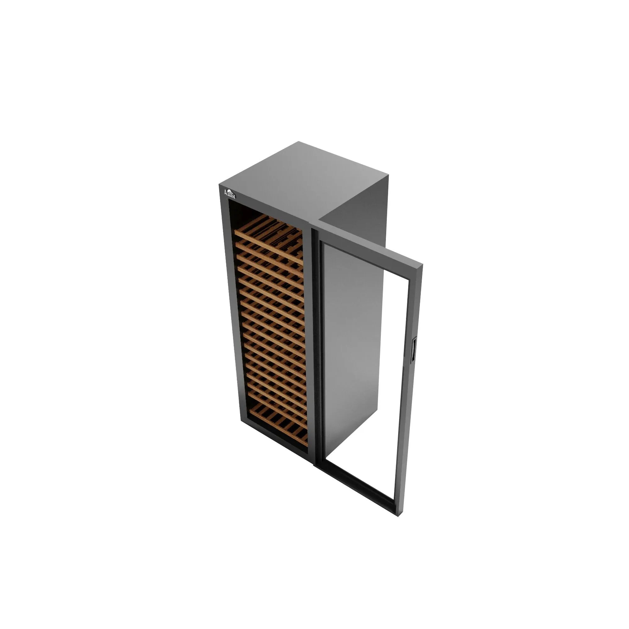 Acalava 230 bottles 600L Wine Cabinet compressor wooden frame cooling fridge
