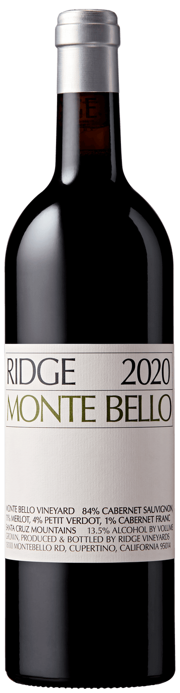 Ridge Monte Bello Santa Cruz Mountains Cabernet Blend 2011 (1x75cl) TwoMoreGlasses.com- Two More Glasses