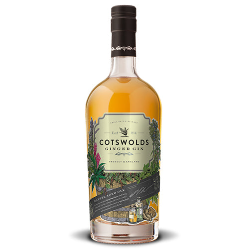 Cotswolds Ginger Gin 46% (1x50cl) TwoMoreGlasses.com- Two More Glasses