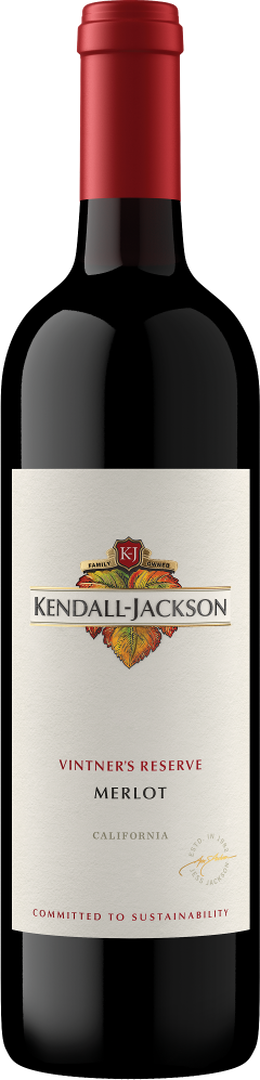 Kendall Jackson Vintner's Reserve Merlot 2019 (1x75cl) TwoMoreGlasses.com- Two More Glasses