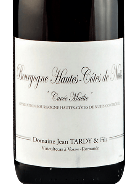 Domaine Jean Tardy Bourgogne Hautes Cotes de Nuits "Cuvee Maelie" 2018 (1x75cl) TwoMoreGlasses.com- Two More Glasses