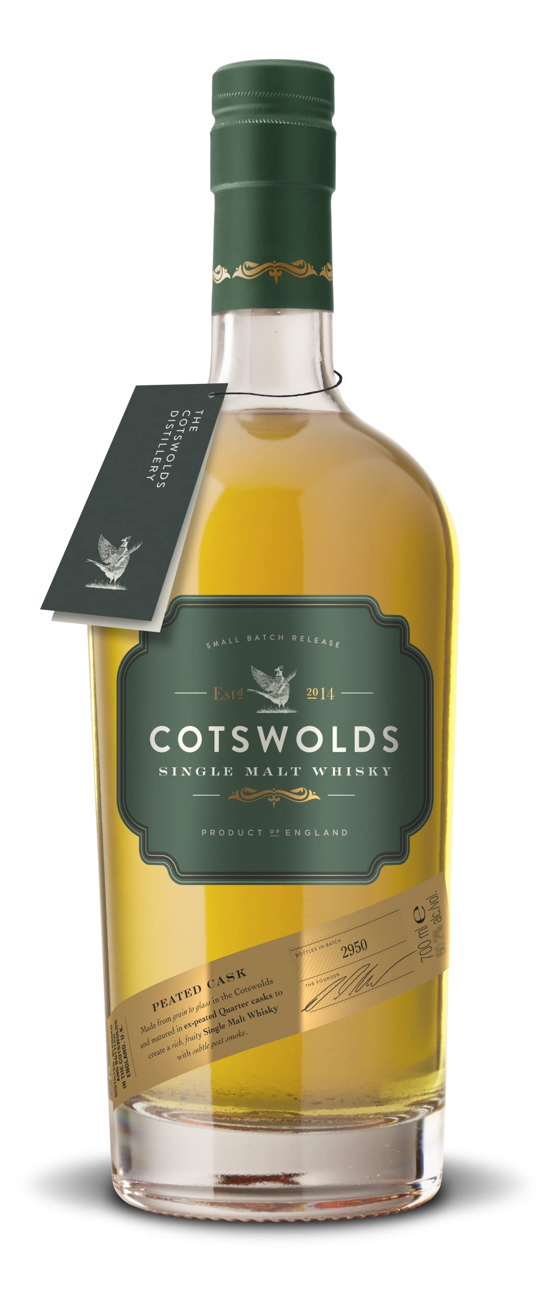 Cotswolds Peated Cask 60.2% (1x70cl) TwoMoreGlasses.com- Two More Glasses