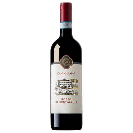Camigliano Rosso di Montalcino DOC 2021 (1x75cl) TwoMoreGlasses.com- Two More Glasses