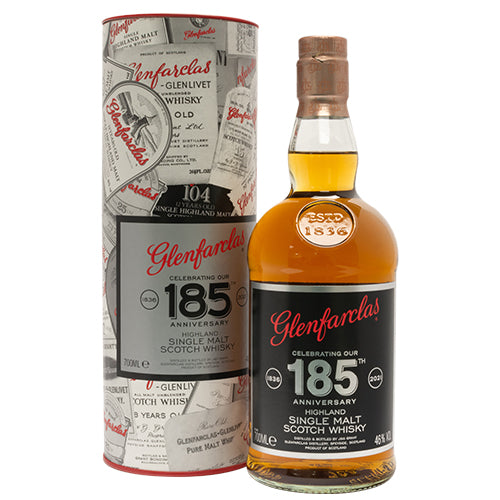 Glenfarclas 185th Anniversary Edition 46% (1x70cl) TwoMoreGlasses.com- Two More Glasses