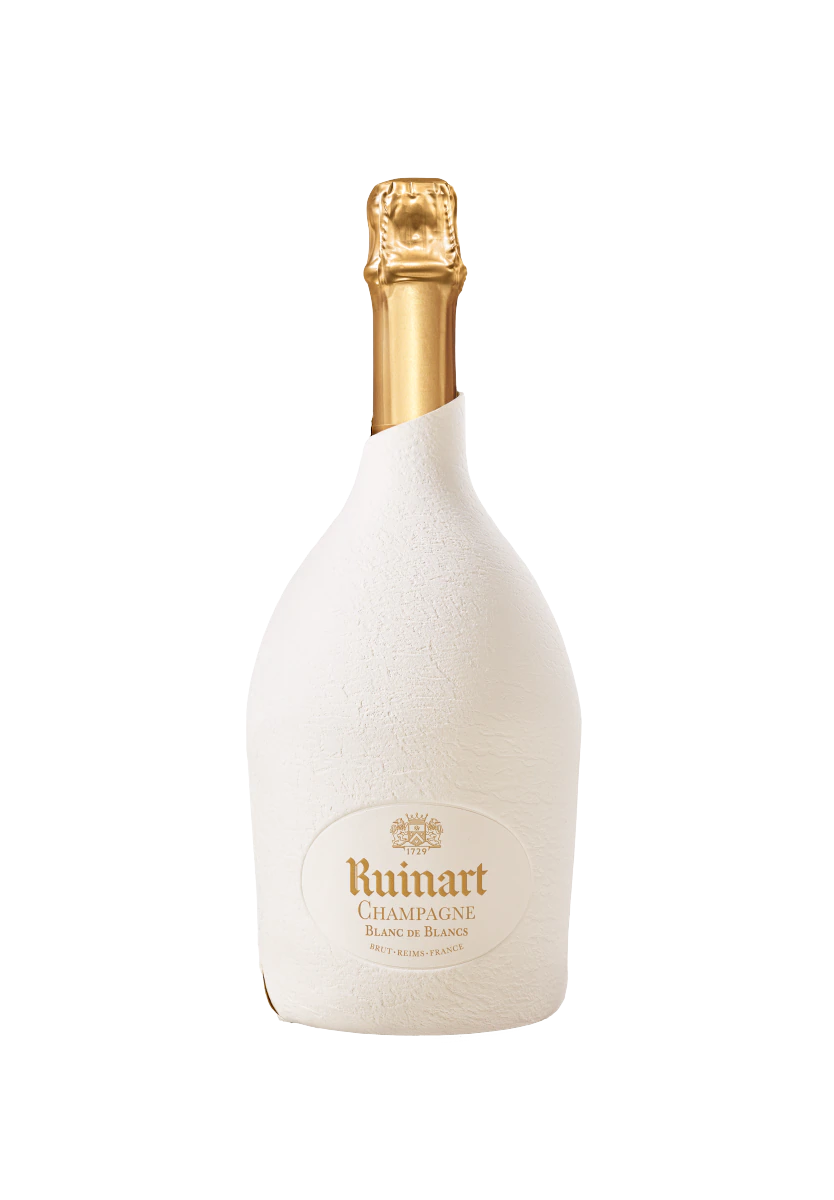 Ruinart Blanc de Blancs NV with second skin (1x75cl) TwoMoreGlasses.com- Two More Glasses