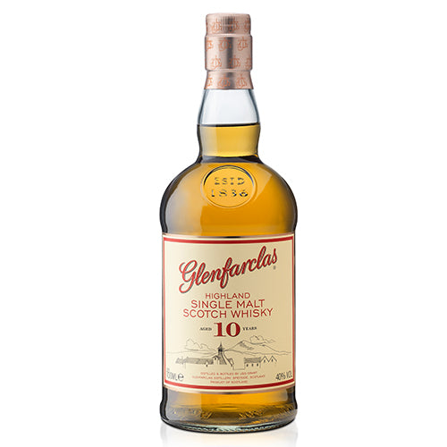 Glenfarclas 10 Year Old 40% (1x70cl) TwoMoreGlasses.com- Two More Glasses