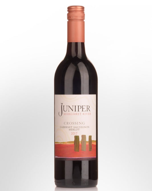 Juniper Crossing Cab Merlot 2017 (1x75cl) TwoMoreGlasses.com- Two More Glasses