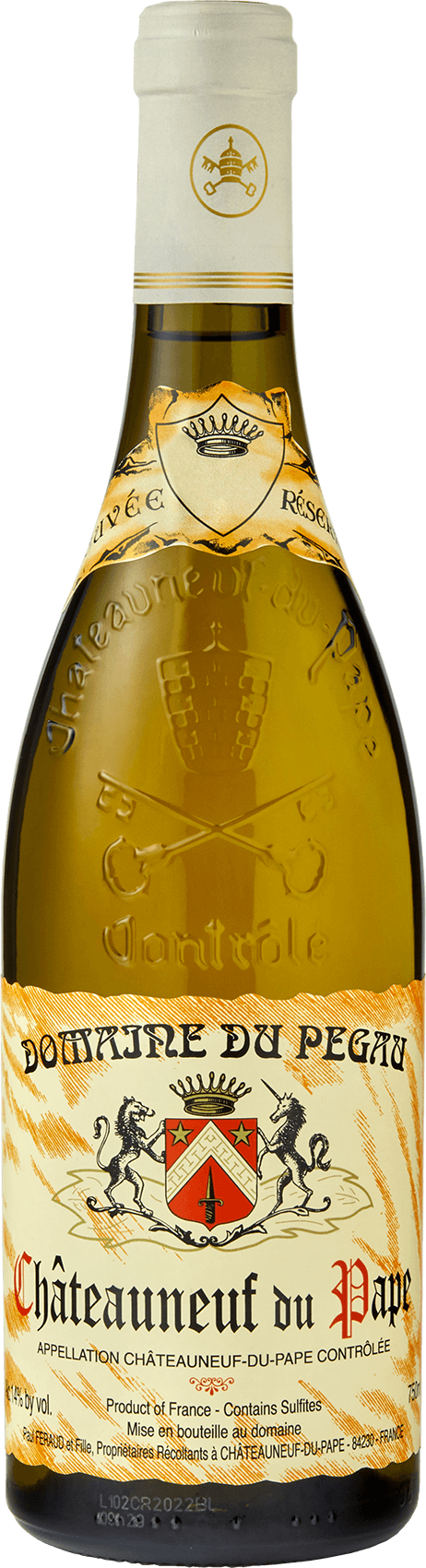Domaine du Pegau, Chateauneuf-du-Pape Blanc Cuvee Reservee 2023 (1x75cl) TwoMoreGlasses.com- Two More Glasses