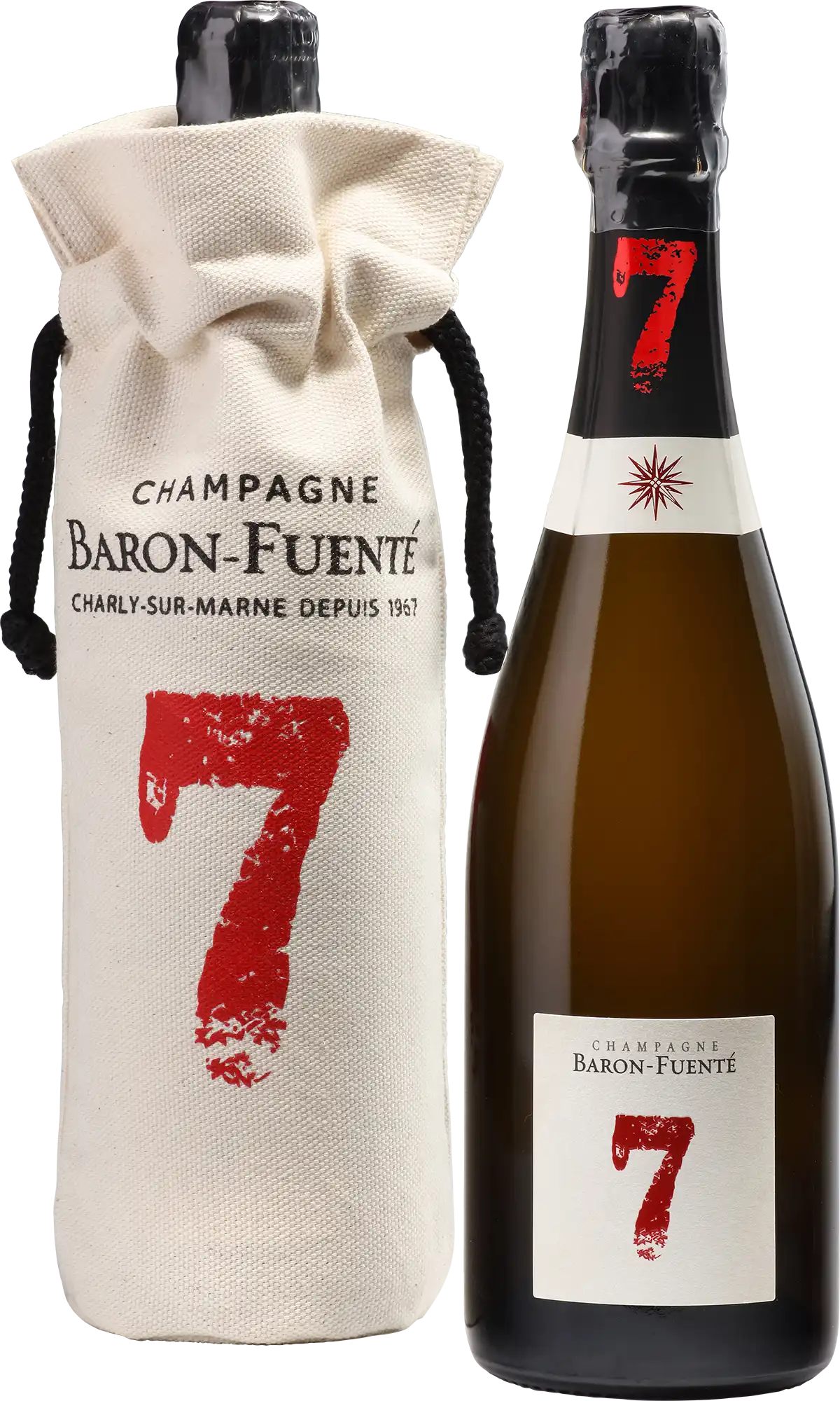 Baron-Fuenté Premium 7 (Cuvée 7) with its pouch
