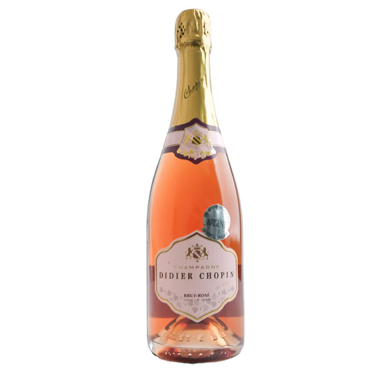 Didier Chopin Brut Rose Champagne (1x75cl) TwoMoreGlasses.com- Two More Glasses
