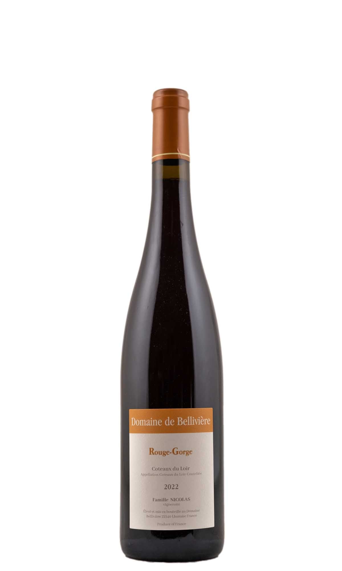 Domaine de Belliviere Coteaux du Loir "Le Rouge Gorge" Rouge 2020 (1x75cl) TwoMoreGlasses.com- Two More Glasses