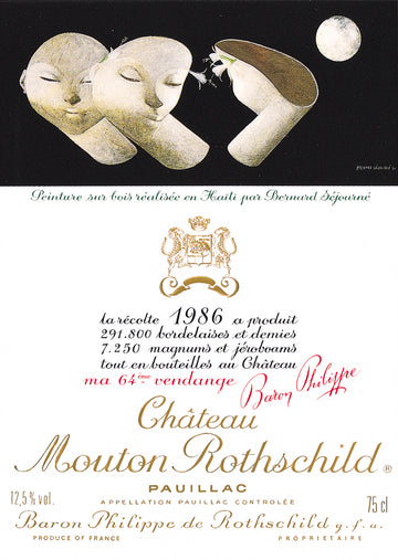 Chateau Mouton Rothschild 1986 (6x75cl)