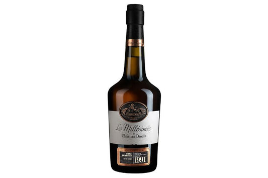 Christian Drouin Coeur de Lion Calvados Pays d'Auge Millesime 1991 (1x70cl) TwoMoreGlasses.com- Two More Glasses