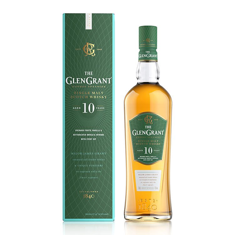 Glen Grant 10 Years Old Single Malt Scotch Whisky (1x70cl)