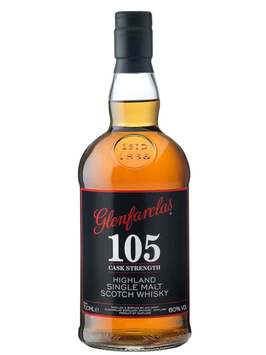 Glenfarclas 105 Cask Strength 60% (1x70cl) TwoMoreGlasses.com- Two More Glasses