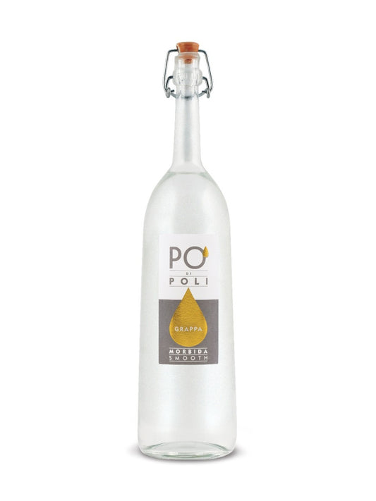 Distillerie Poli Po' di Poli Morbida Grappa (Moscato) 40% (1x70cl) TwoMoreGlasses.com- Two More Glasses