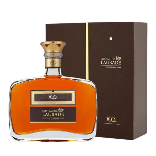 Chateau de Laubade Bas Armagnac X.O. Carafe Diamant de Luxe 40% (1x70cl) TwoMoreGlasses.com- Two More Glasses